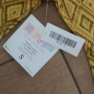 LuLaRoe Dresses - Lularoe yellow patterned Nicole dress size small LuLaRoe Dresses - Lularoe yellow patterned Nicole dress size small